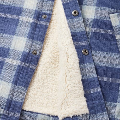 KATIN HAROLD PLAID JACKET WASHED BLUE 05