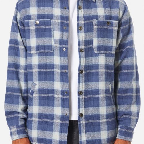 KATIN HAROLD PLAID JACKET WASHED BLUE 10