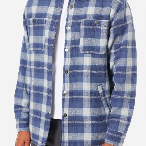 KATIN HAROLD PLAID JACKET WASHED BLUE 11