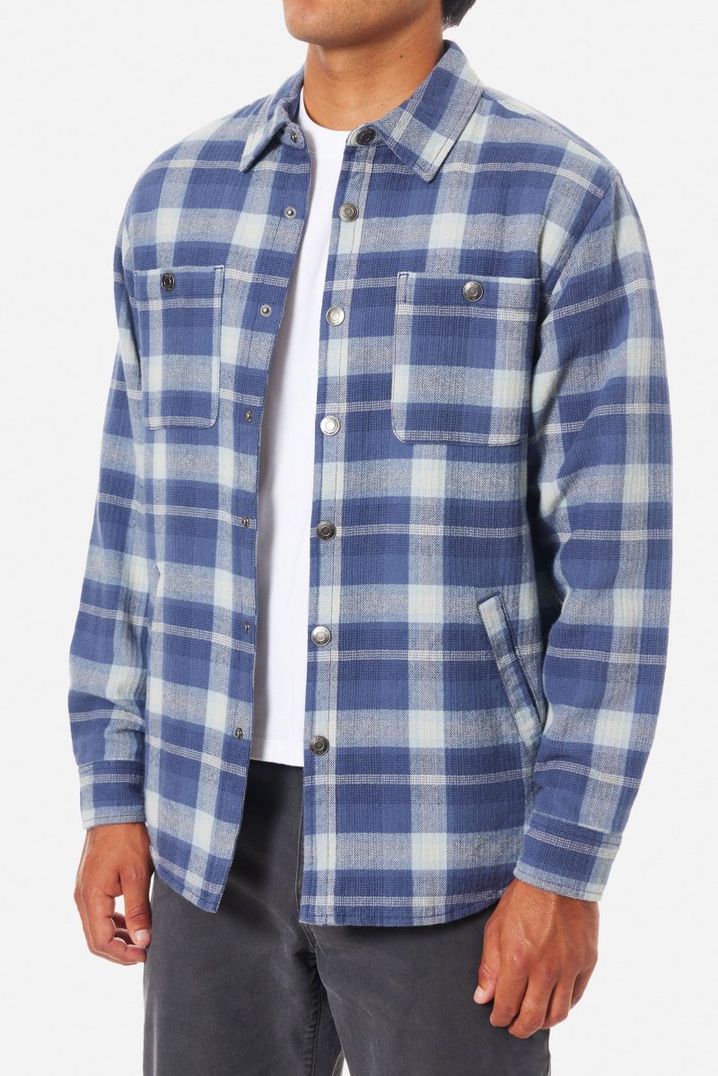 KATIN HAROLD PLAID JACKET WASHED BLUE 11